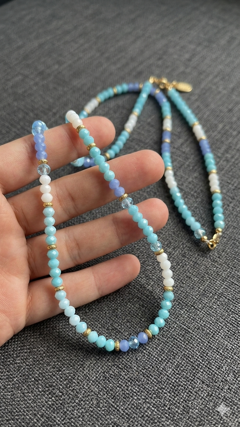 Collana Cristalli( realizzata a mano)