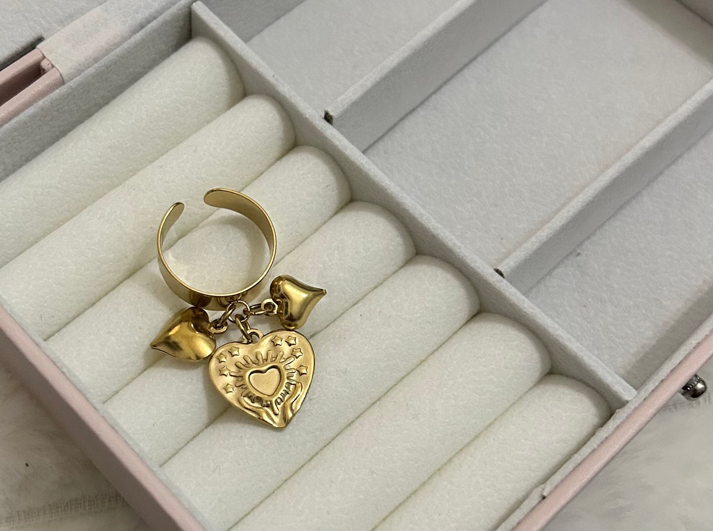 Anello Cuore eterno gold