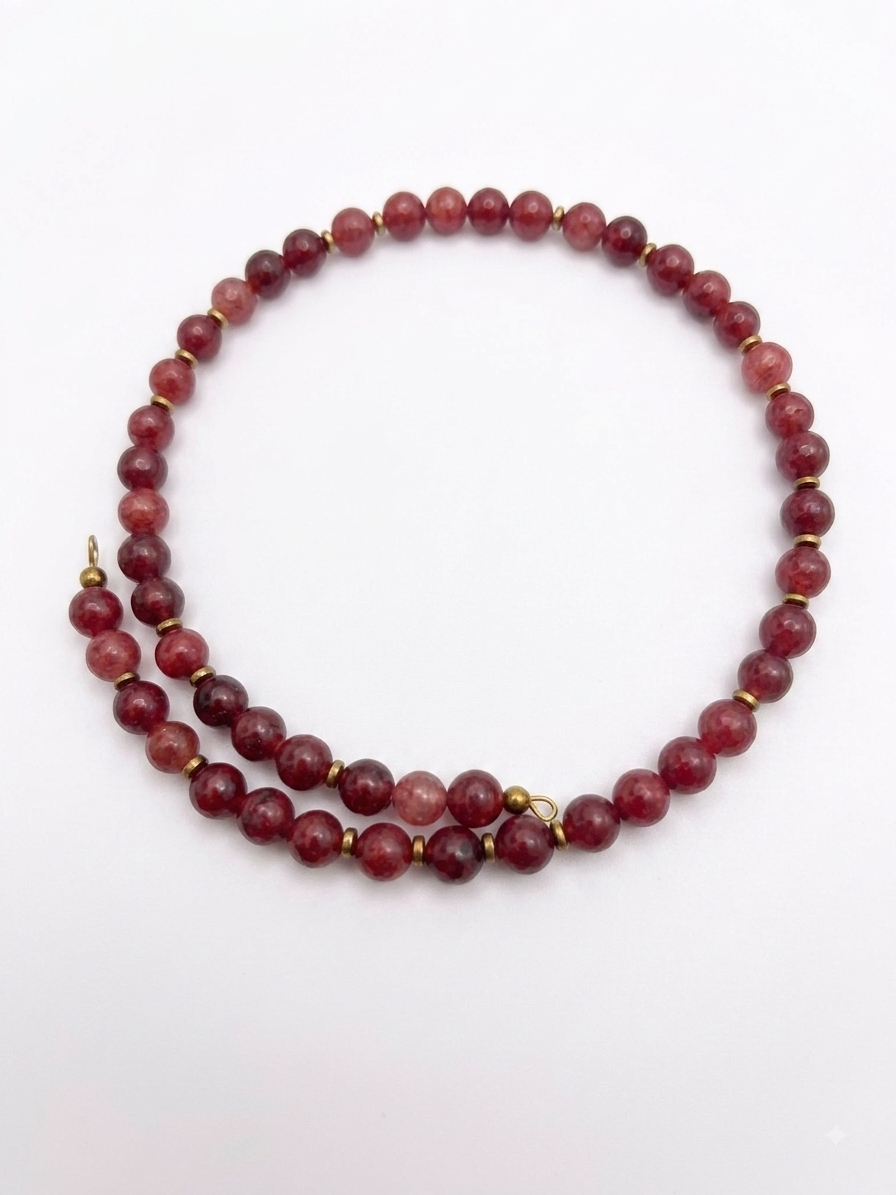 Collana Damia bordeaux