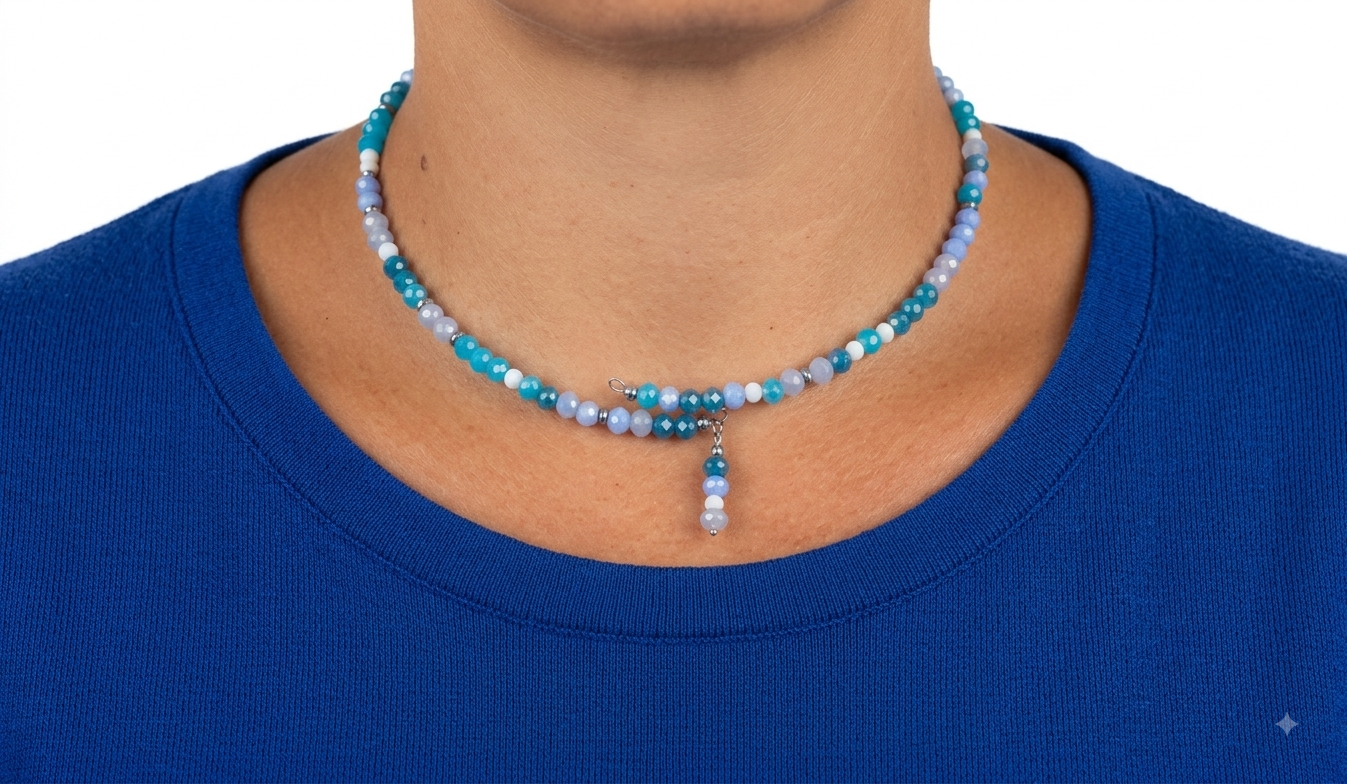 Collana Damia celeste