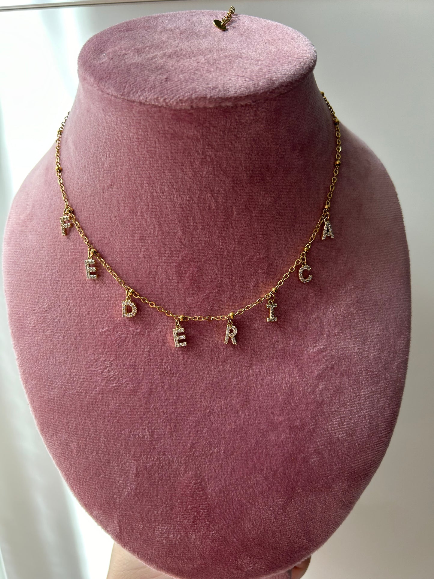 Collana Nome Zirconia