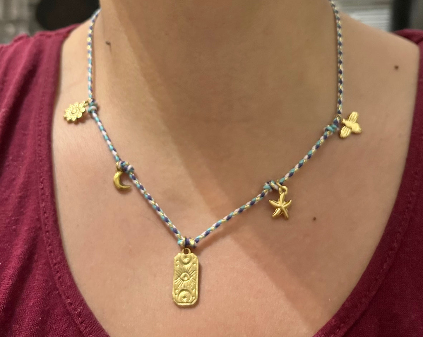 Collana Cordino purple