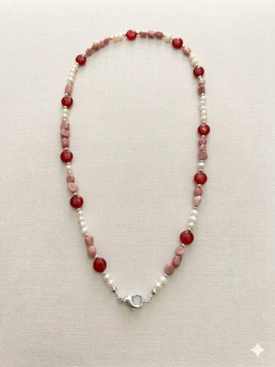 Collana Natural Rosa