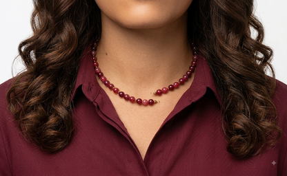 Collana Damia bordeaux