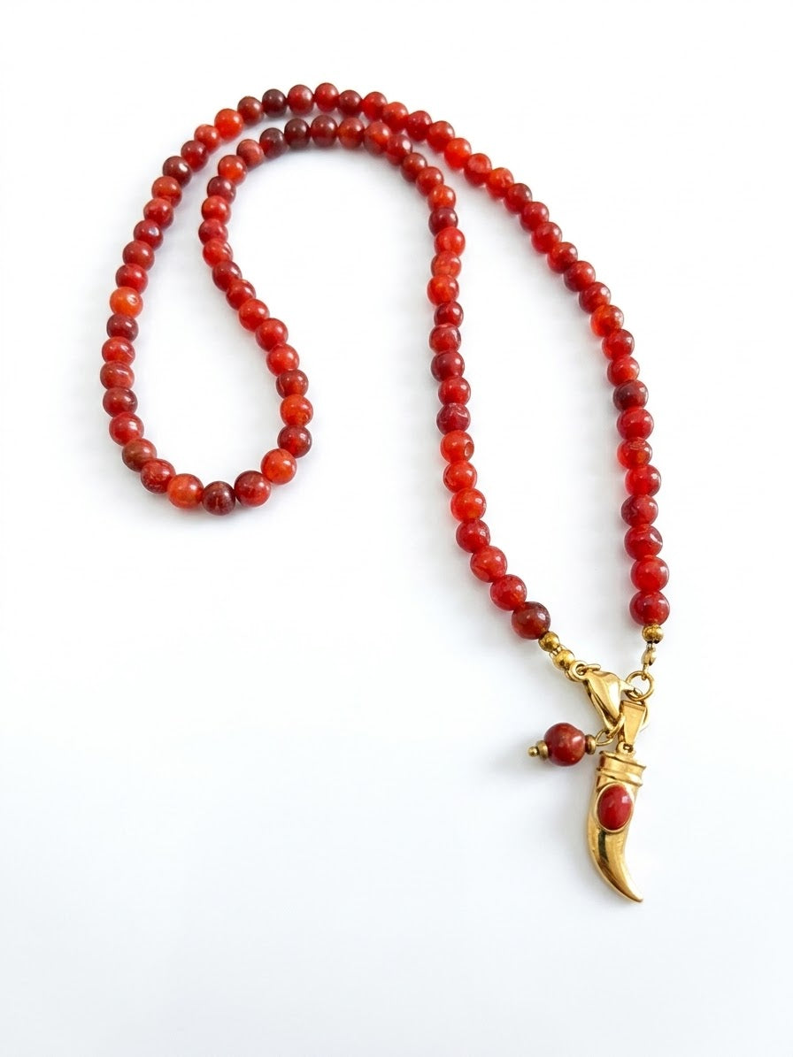 Collana Tibet rosso