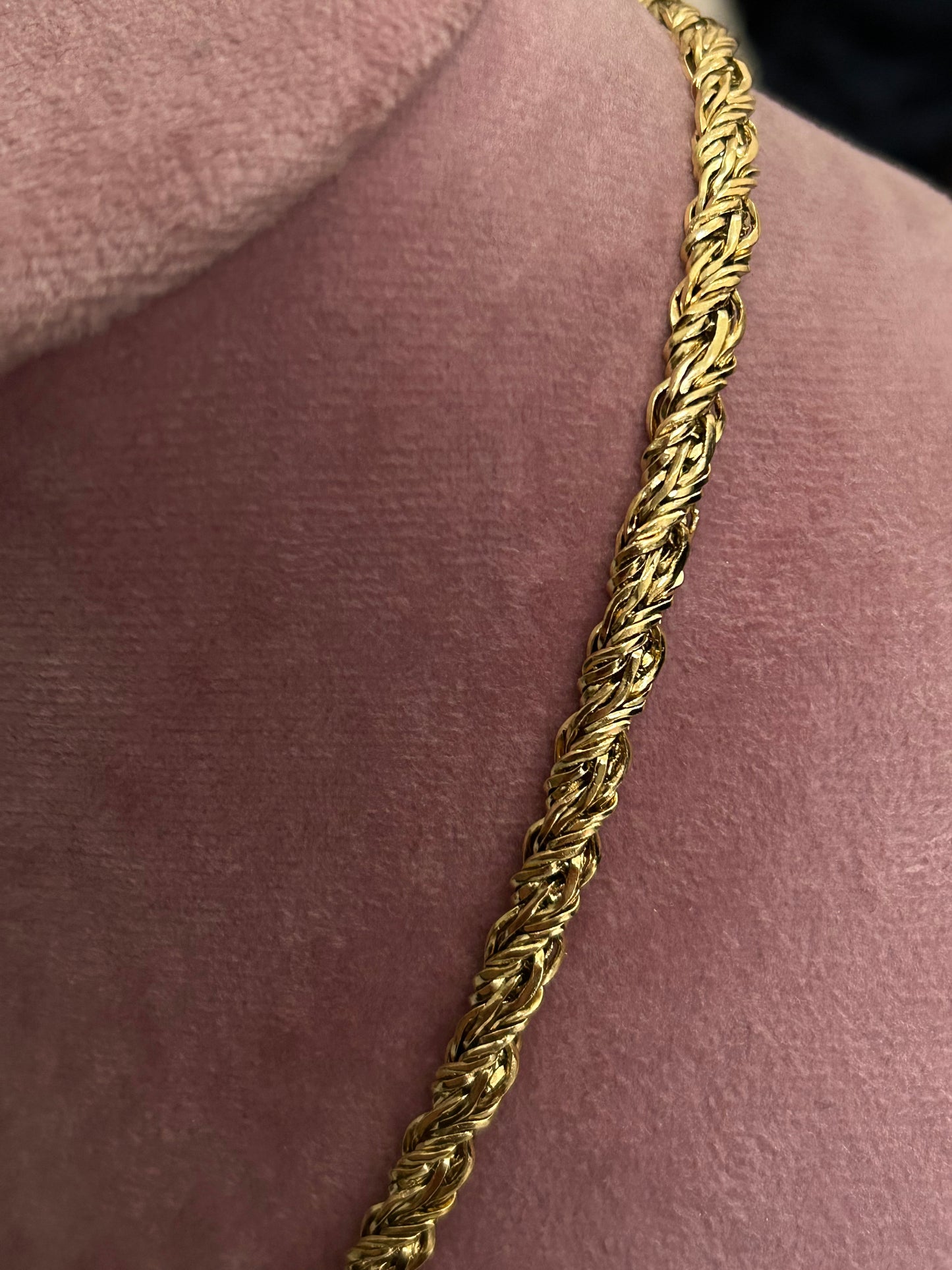 Collana Snake intreccio piatto