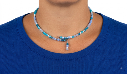 Collana Damia celeste
