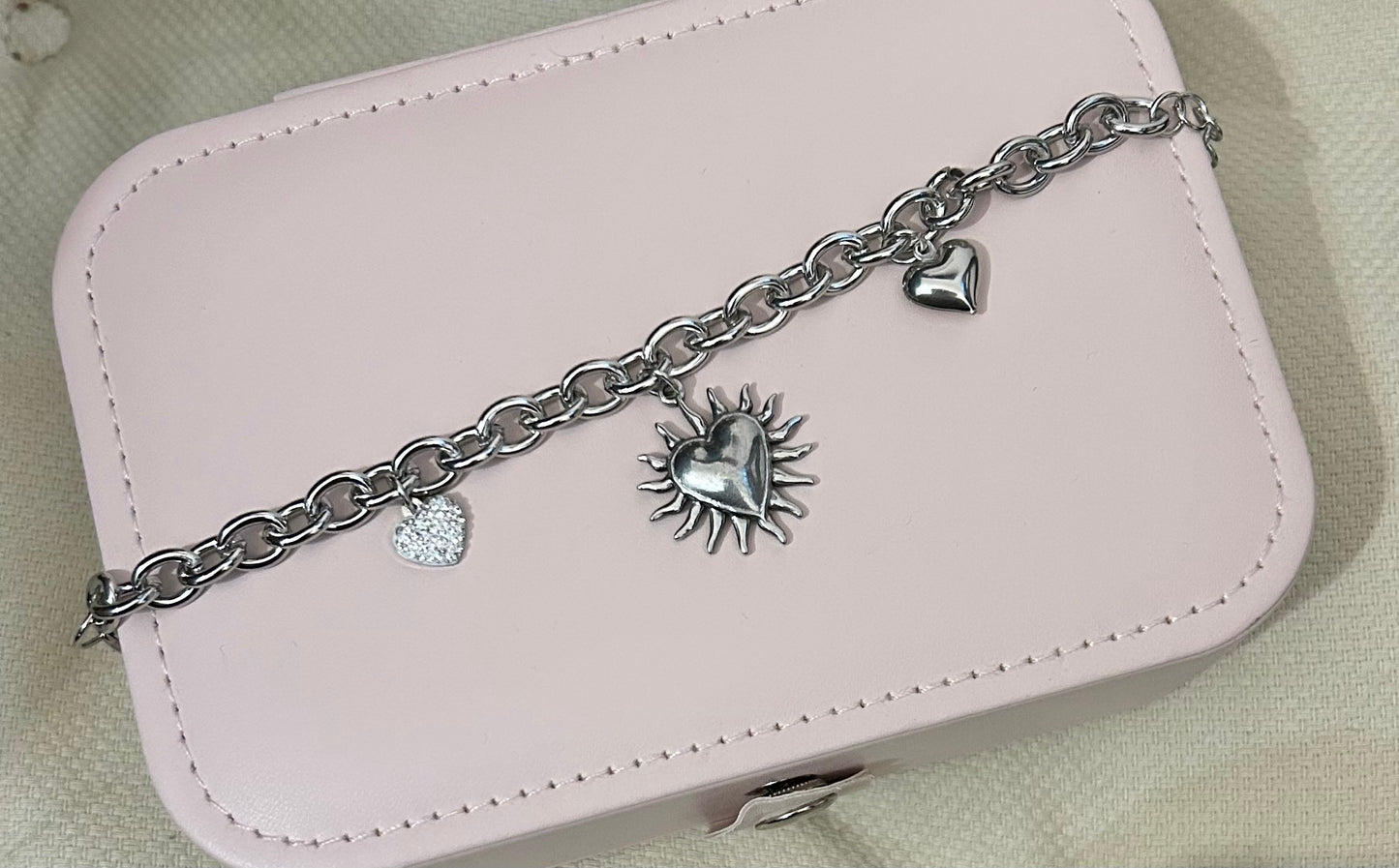 Bracciale Cuore Infuocato silver