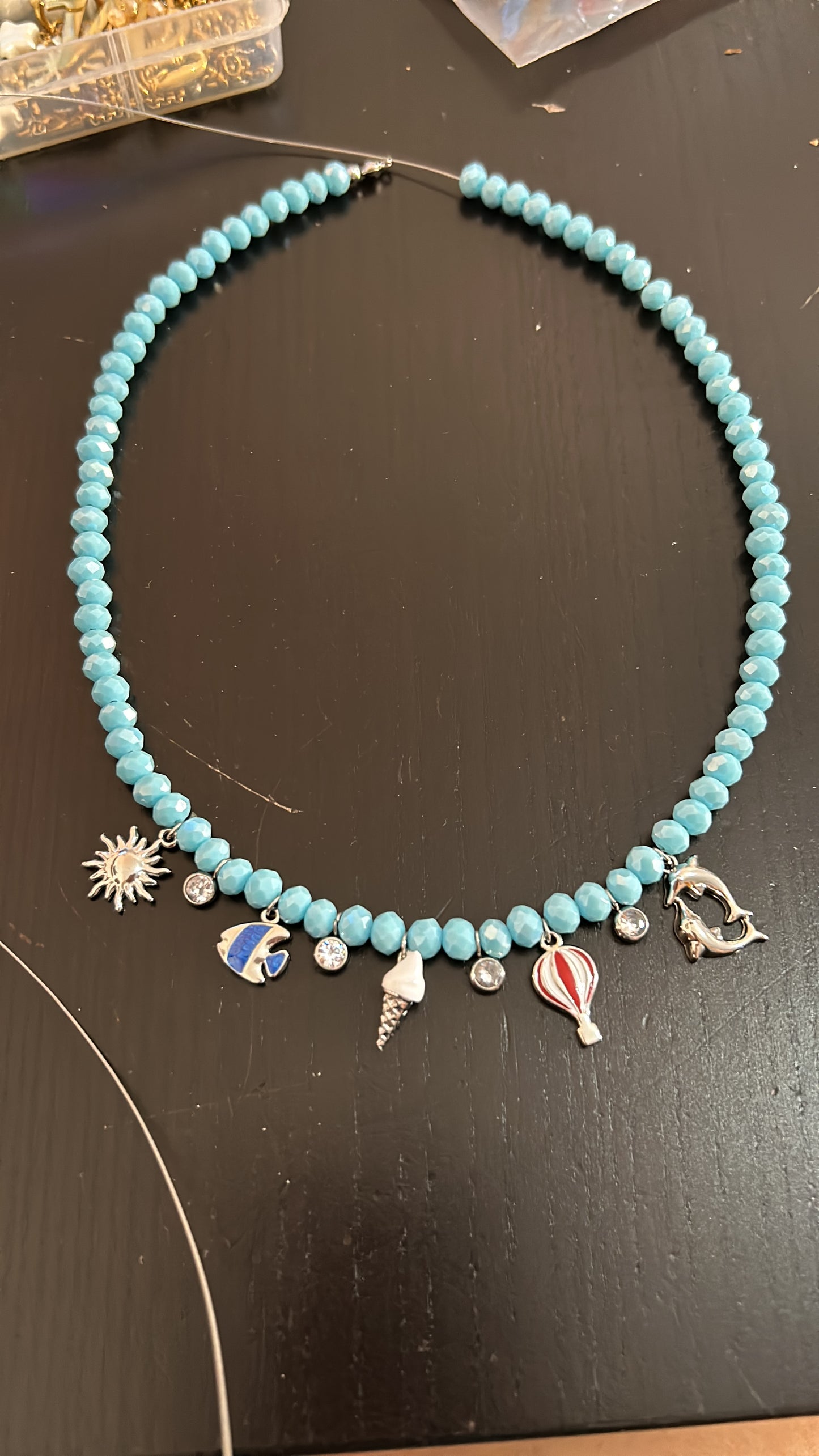 Collana Cristalli( realizzata a mano)