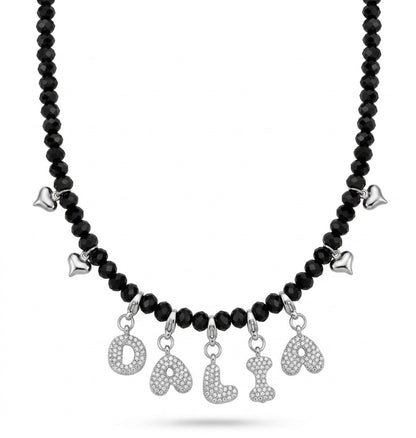 Collana Cristalli Bubble zirconia