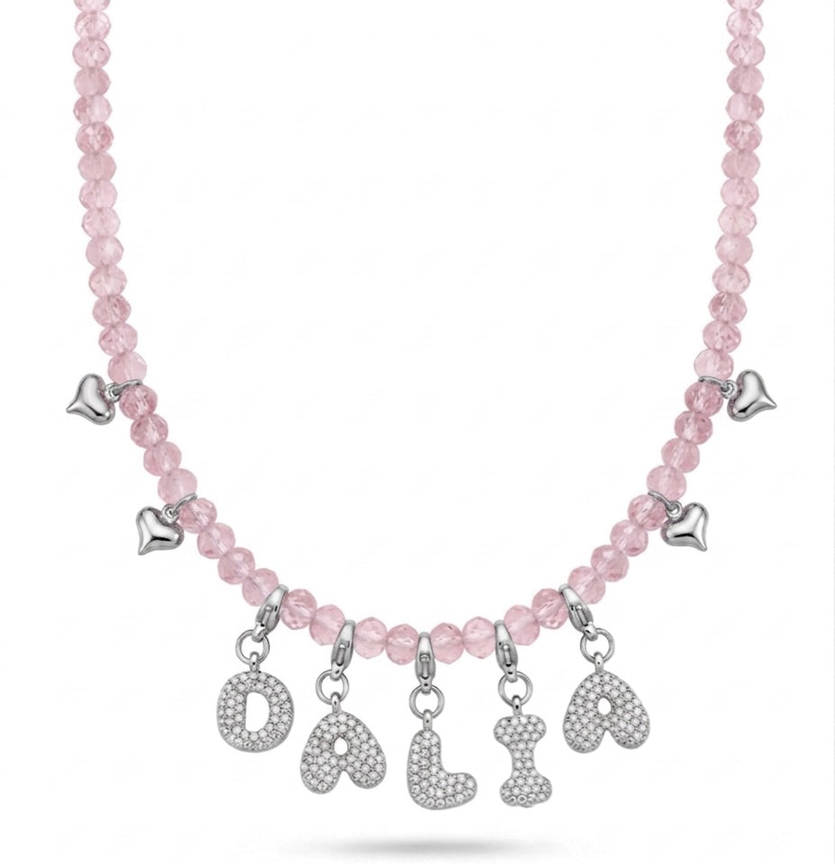 Collana Cristalli Bubble zirconia