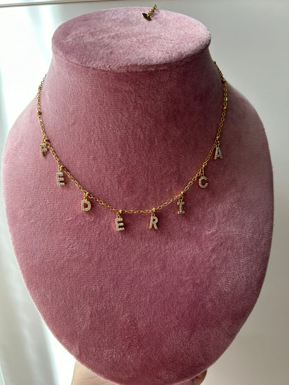 Collana Nome Zirconia