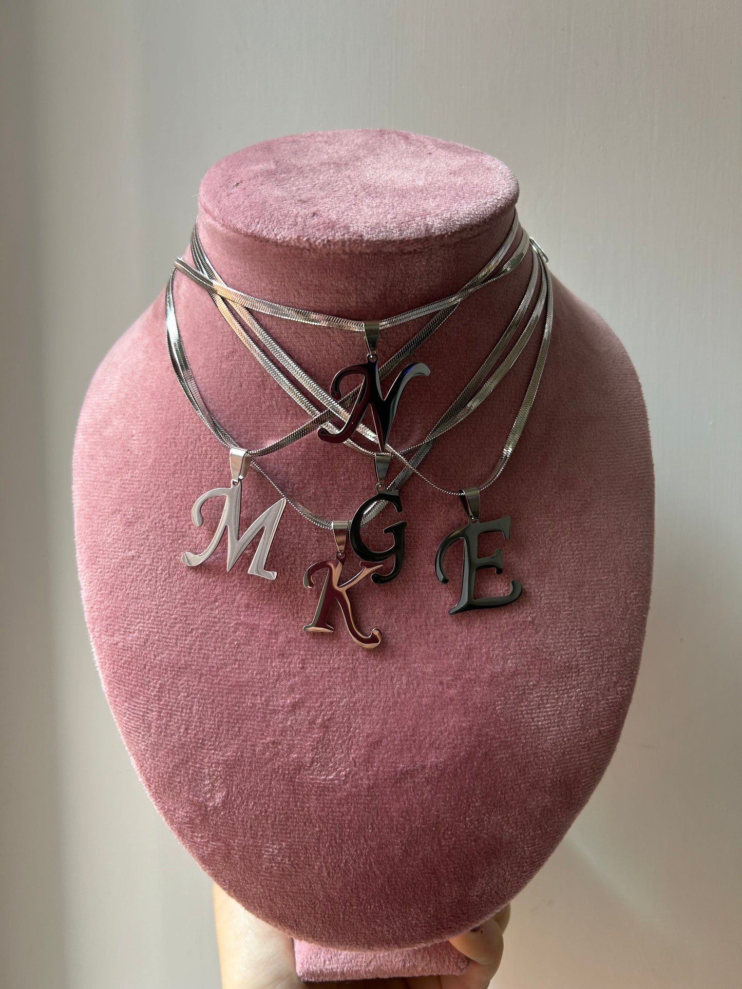 Collana Snake Lettera silver