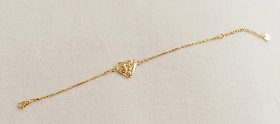 Cavigliera Cuore Martellato