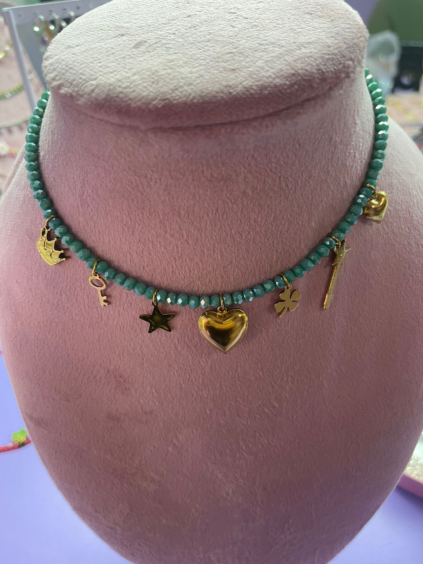 Collana Cristalli( realizzata a mano)