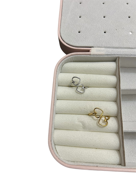 Anello Cuori abbracciati