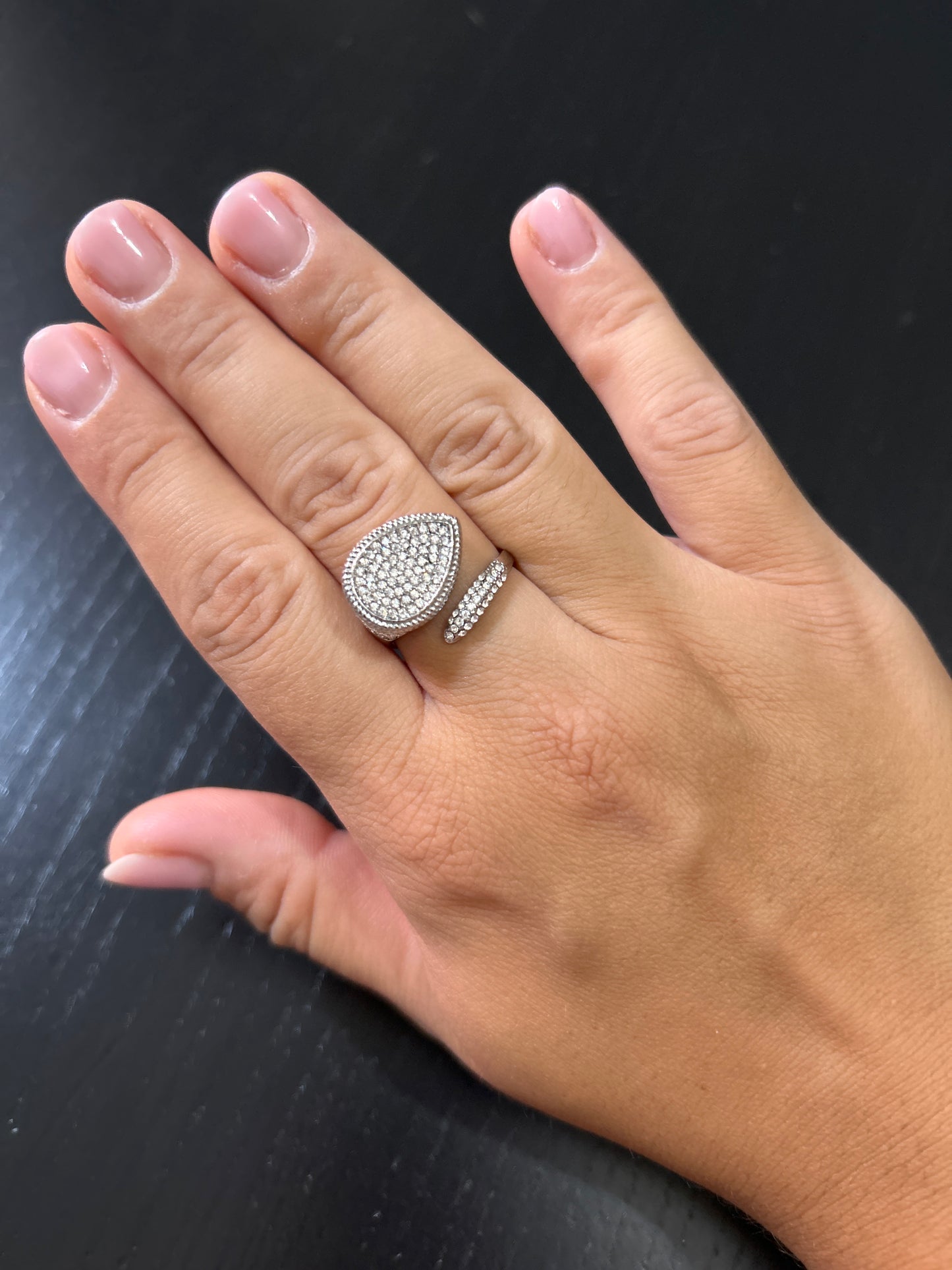Anello goccia diamond