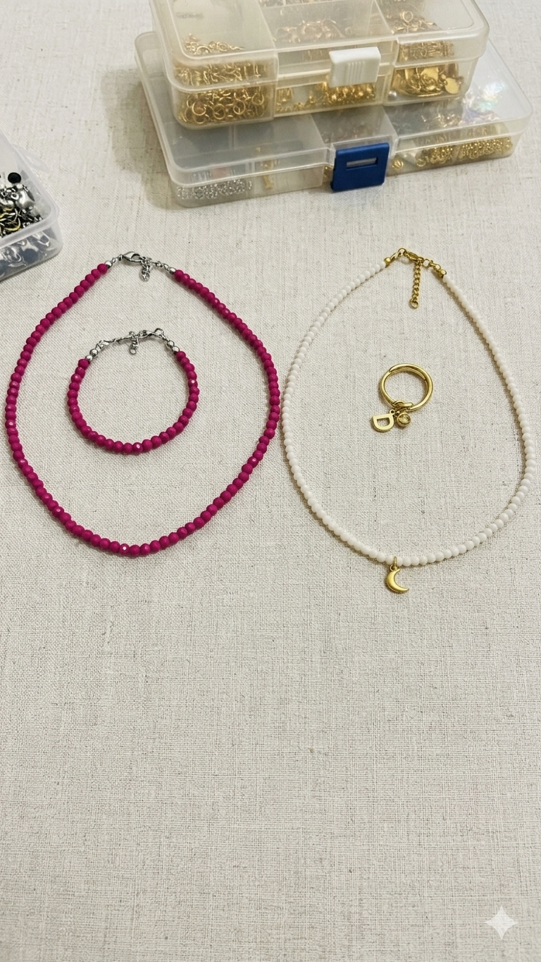 Collana Cristalli( realizzata a mano)