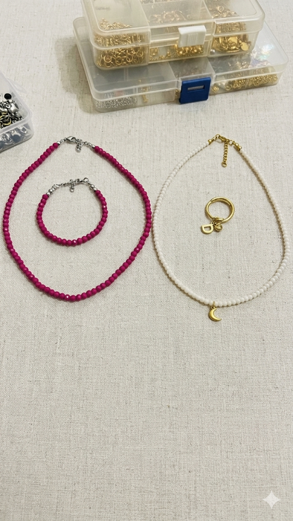 Collana Cristalli( realizzata a mano)