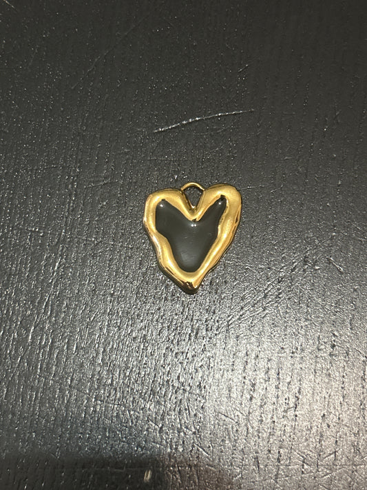 Ciondolo Cuore Nero