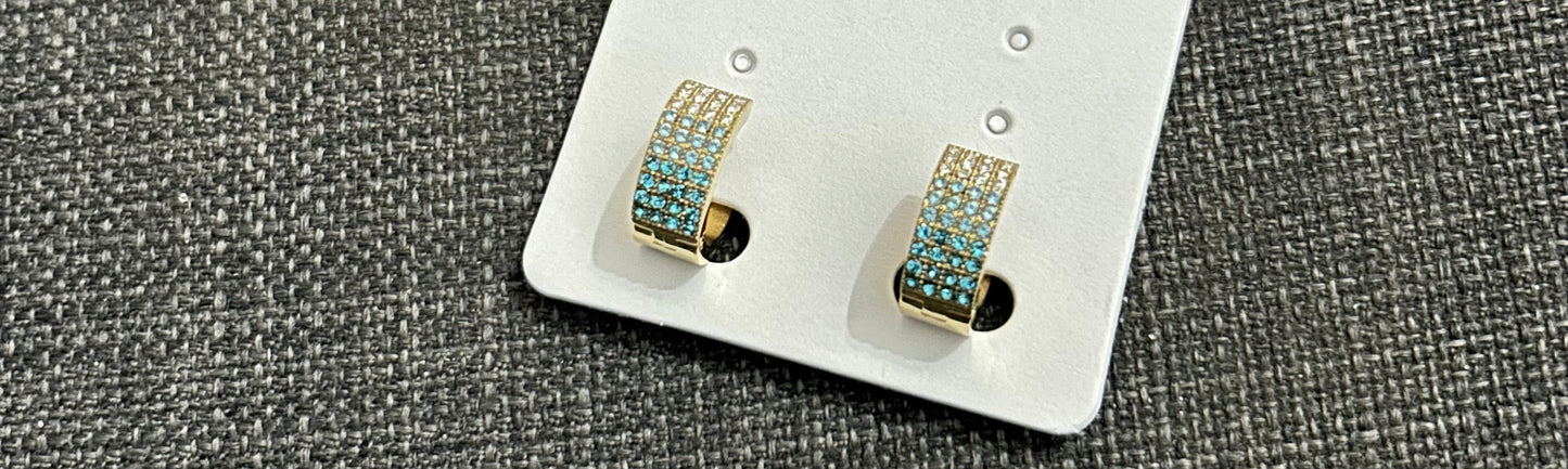 Orecchini Zirconia degradè