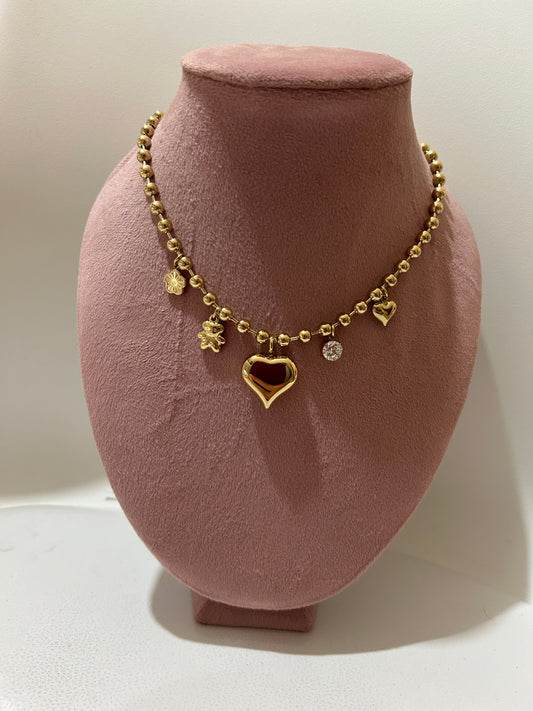 Collana Charm sonaglio gold