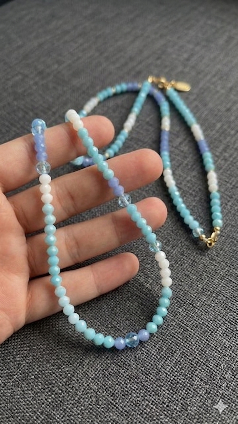Collana Cristalli( realizzata a mano)