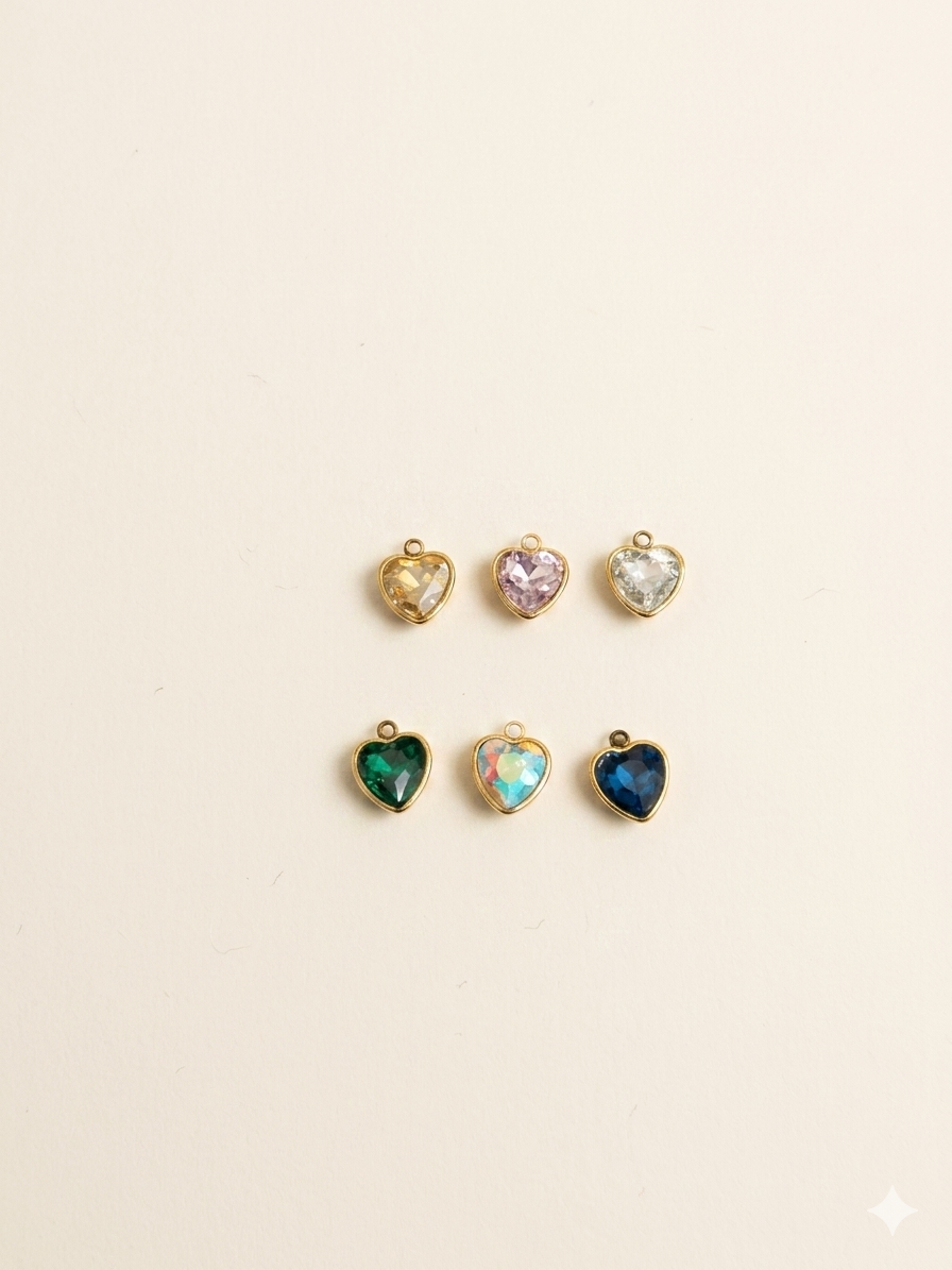Charm Cuoricini Cristal