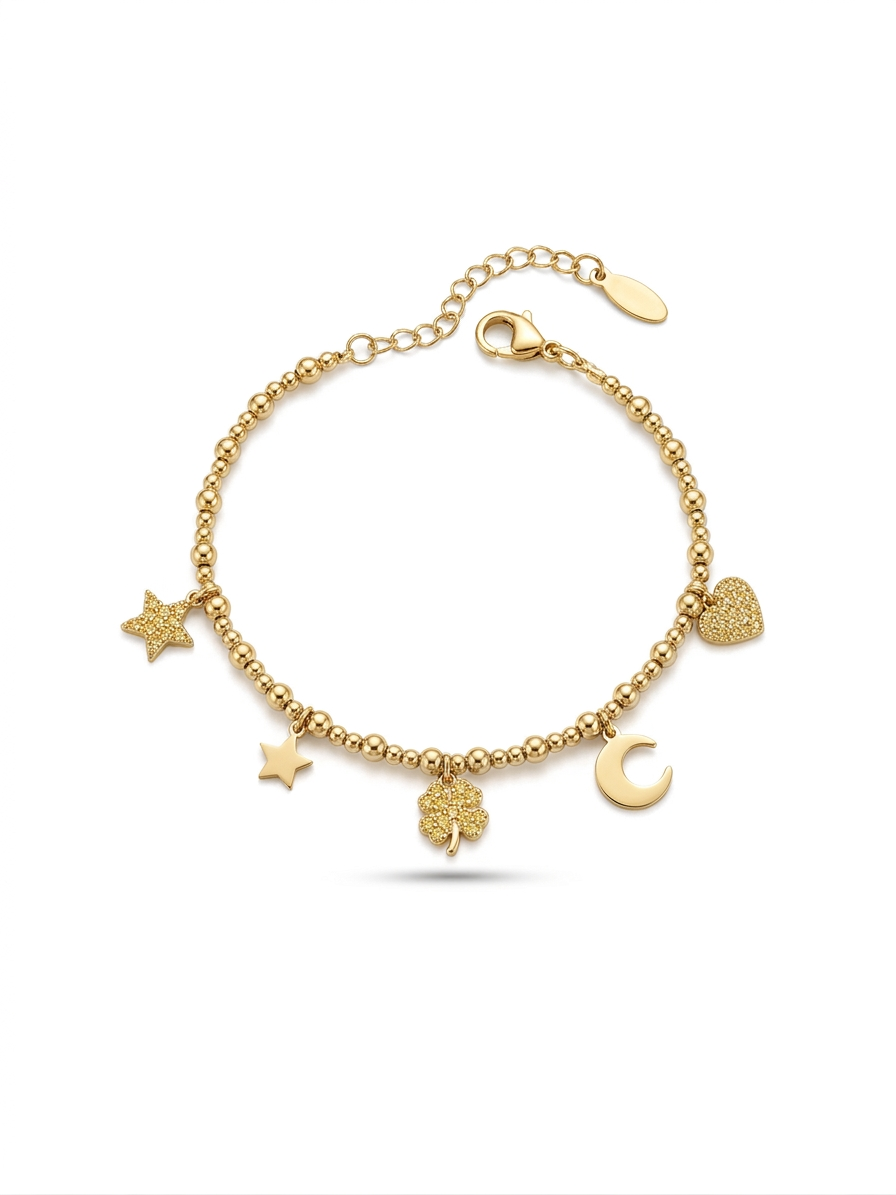 Bracciale Bubble charm gold