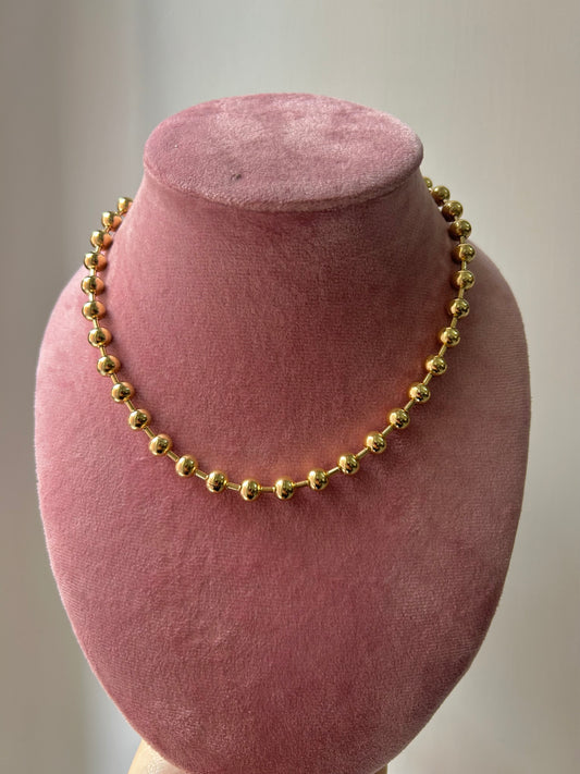 Collana Bubble sonaglio gold