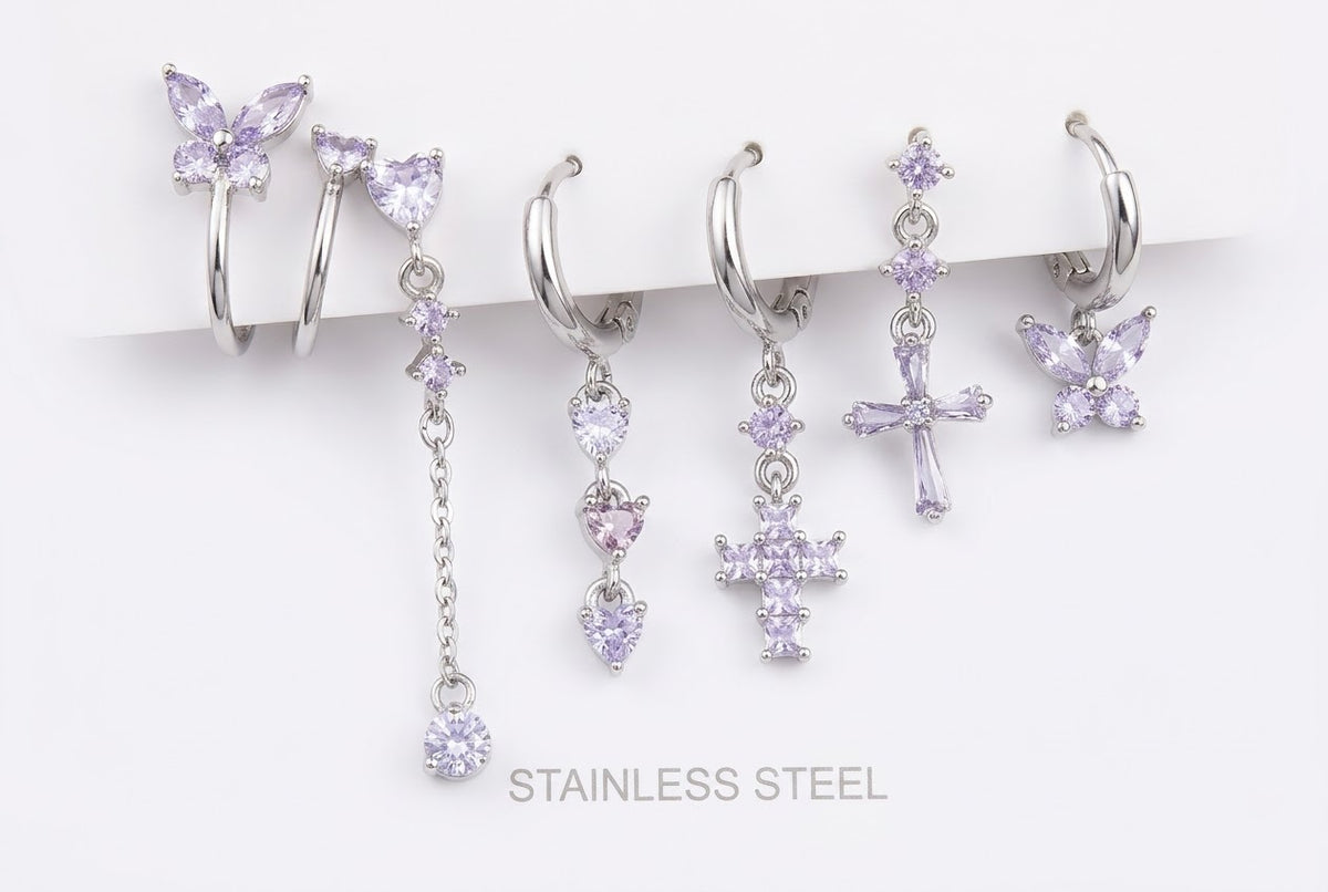 Set orecchini Butterfly Glicine