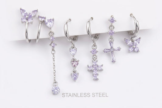 Set orecchini Butterfly Glicine