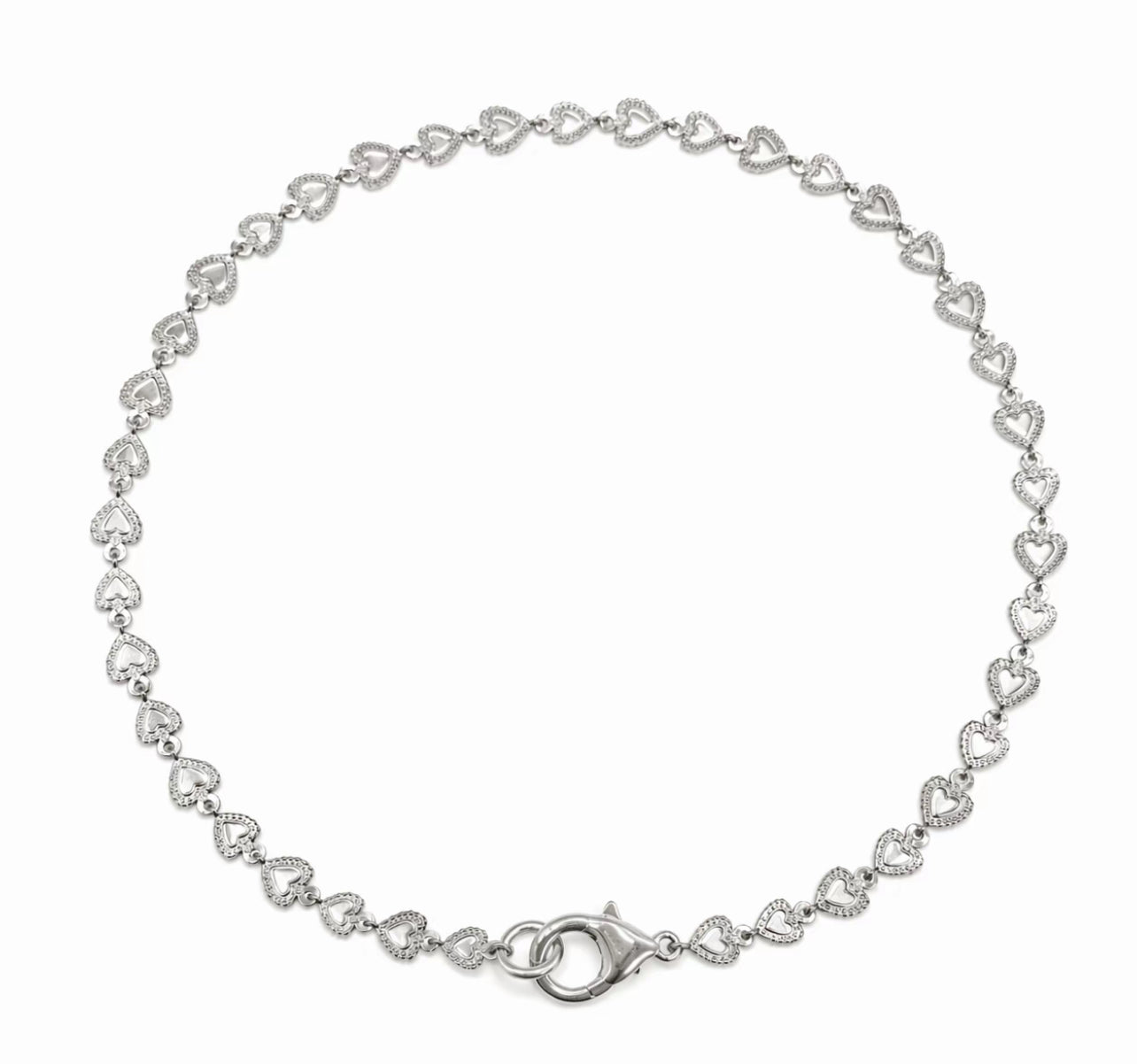 Collana Girocollo mille cuori silver