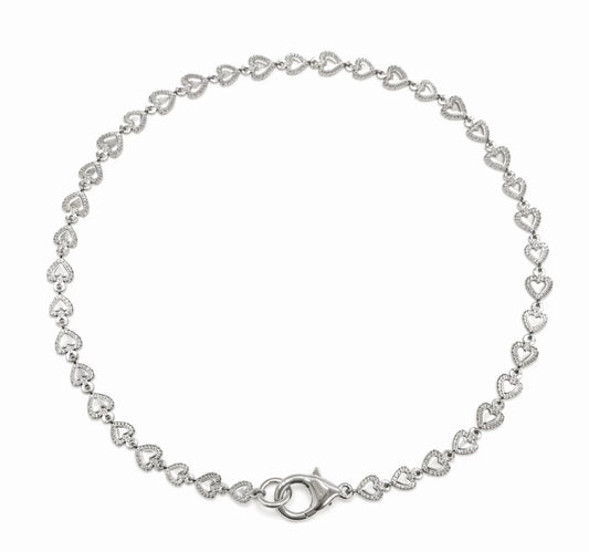 Collana Girocollo mille cuori silver