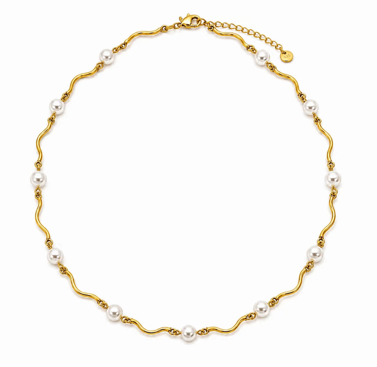 Collana Onde Perlate