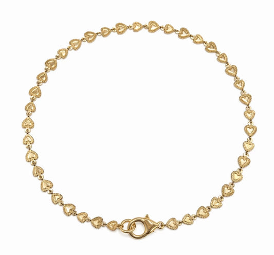 Collana Girocollo mille cuori gold