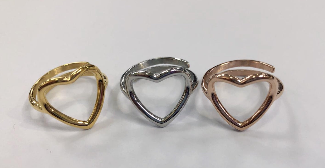 Anello Cuore aperto