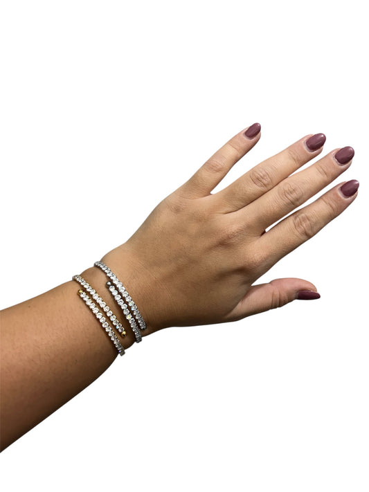 Bracciale Tennis rigido intreccio