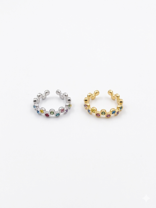 Anello Onda Scintillante Colors