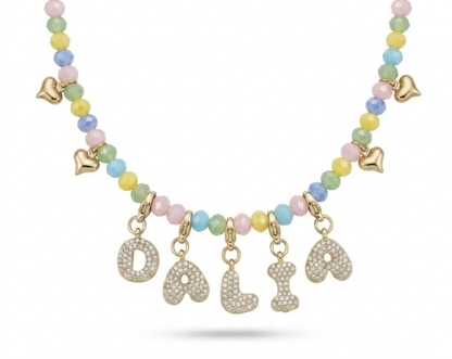 Collana Cristalli Bubble zirconia