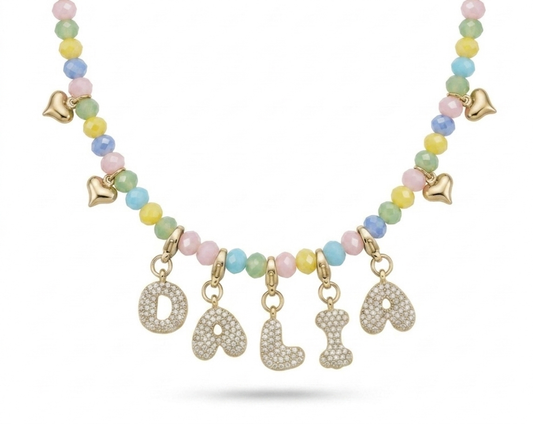 Collana Cristalli Bubble zirconia