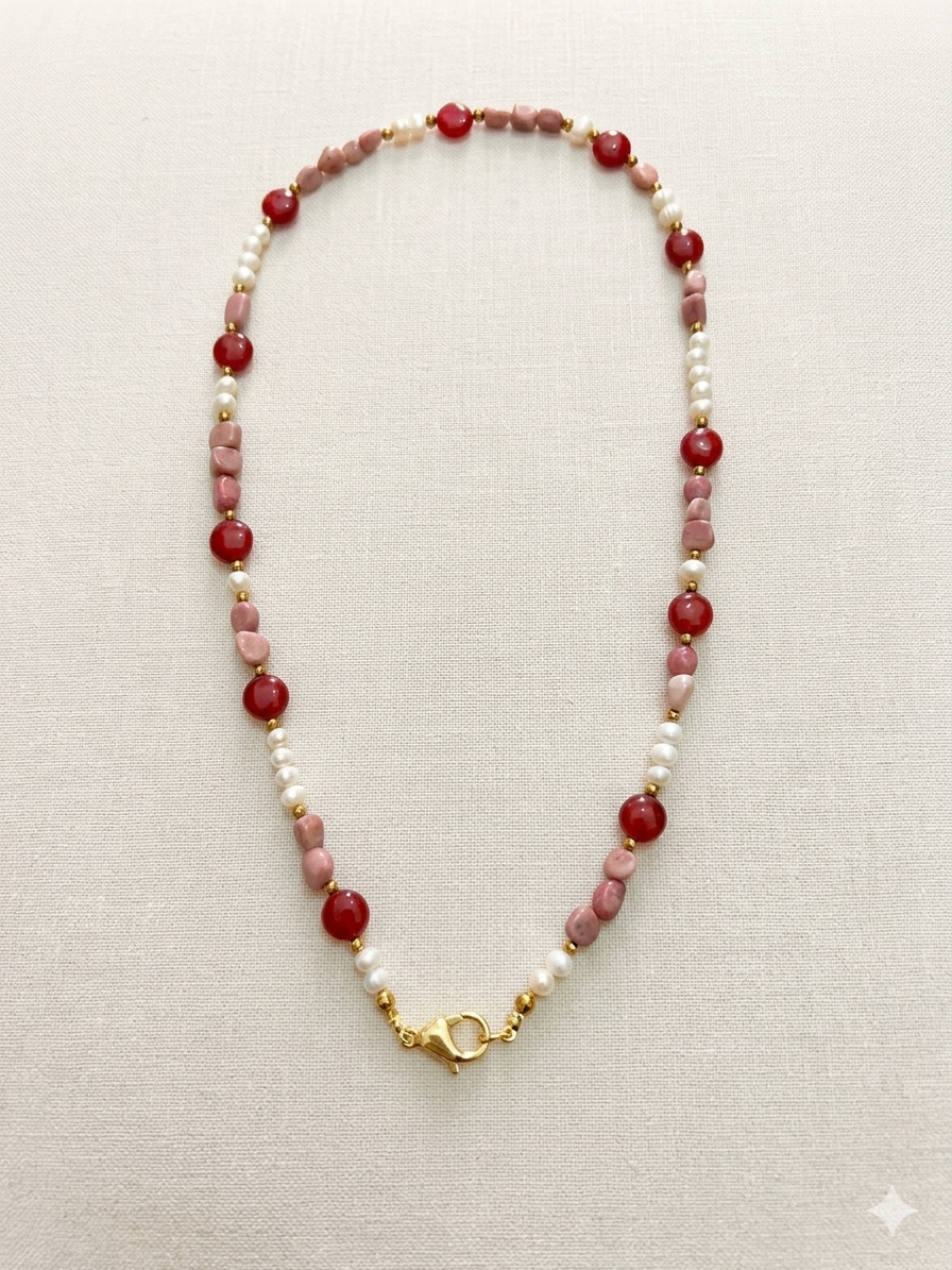 Collana Natural Rosa