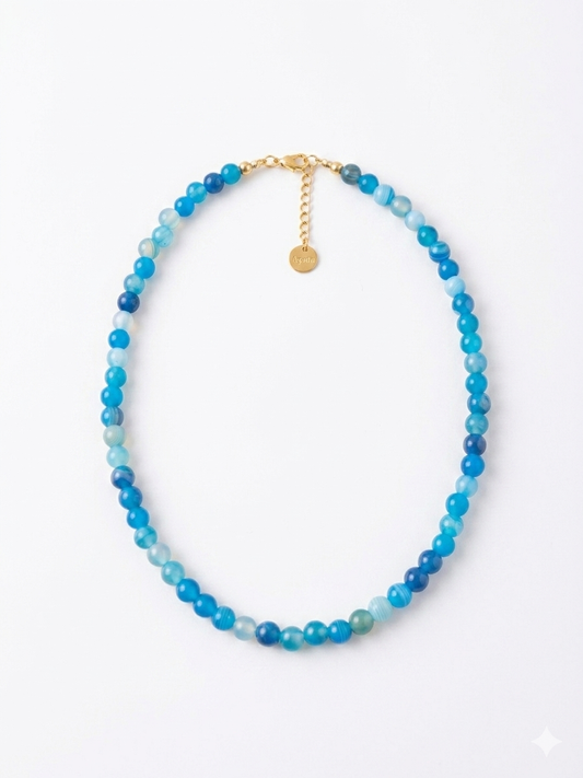 Collana Apatite Blu