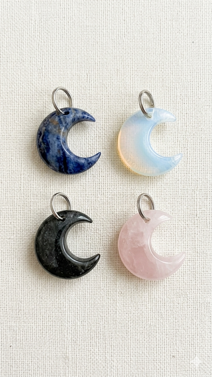 Charm Luna in pietra naturale(4x2.5cm)