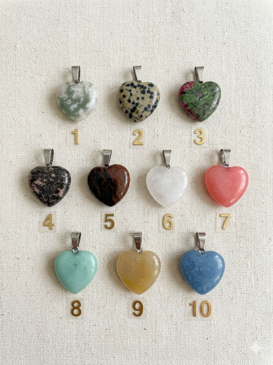 Charm Pietre Naturali Cuore