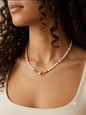 Collana Perle Dolci Stelline rosa