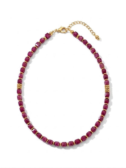 Collana Freya bordeaux