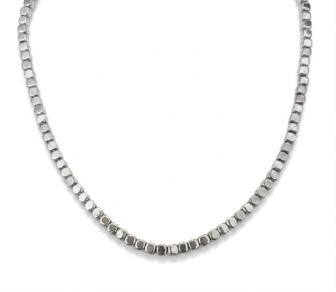 Collana Cubik argento